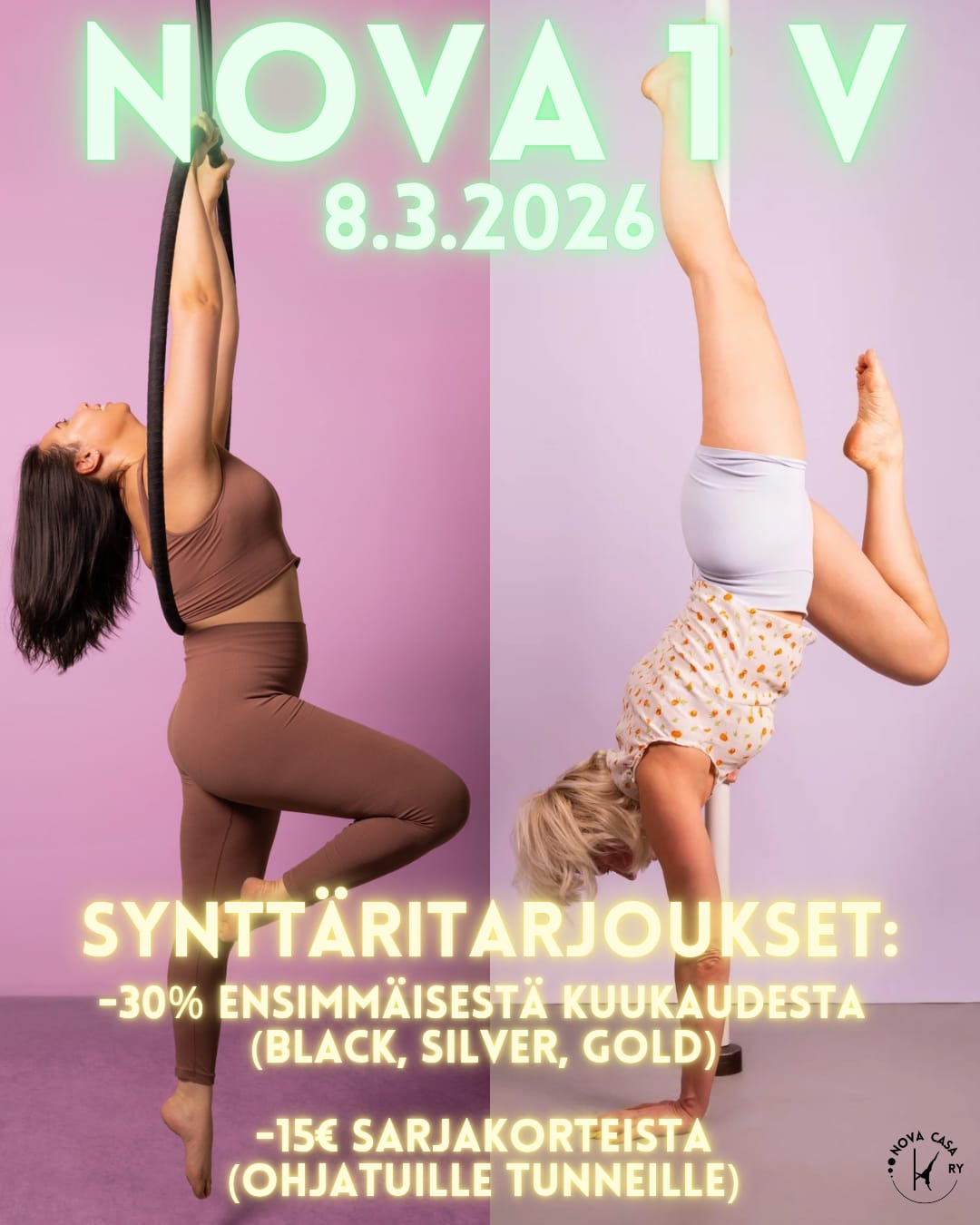 Nova 1v synttäritarjous